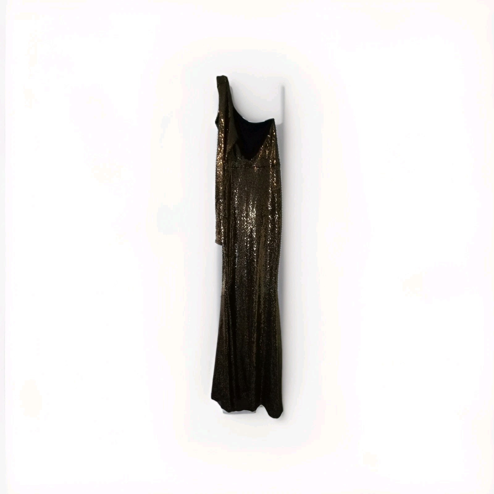 Goodtimes USA Gold Sequence One Sleeve M 68″ Long Gown