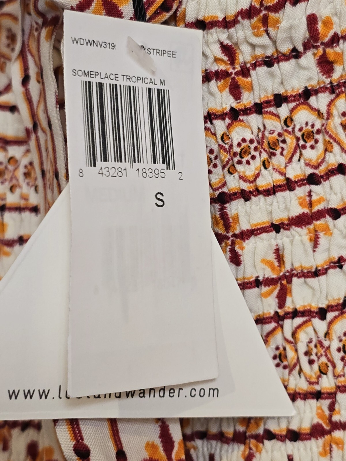 Lost + Wander Someplace Tropical Mini Dress Red Stripe Ethnic S