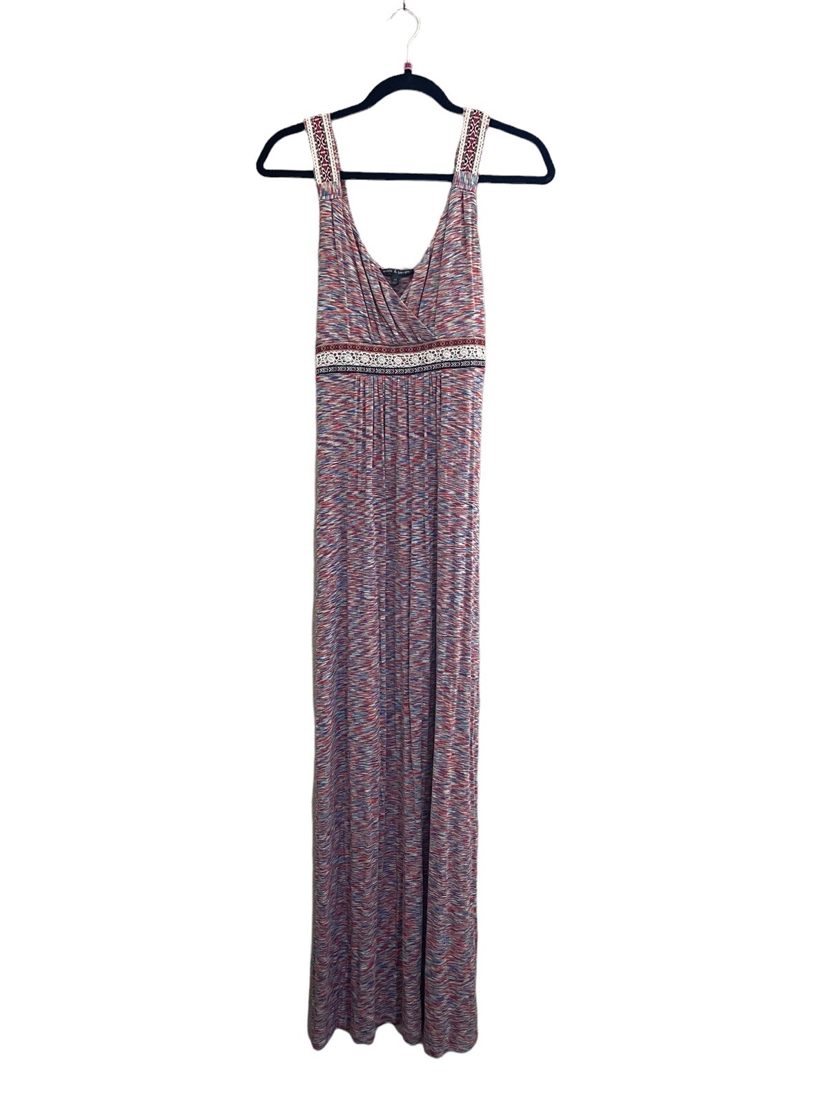 Cable & Gauge XS Maxi Dress 4th of July Patriotic Red Blue White #OL16