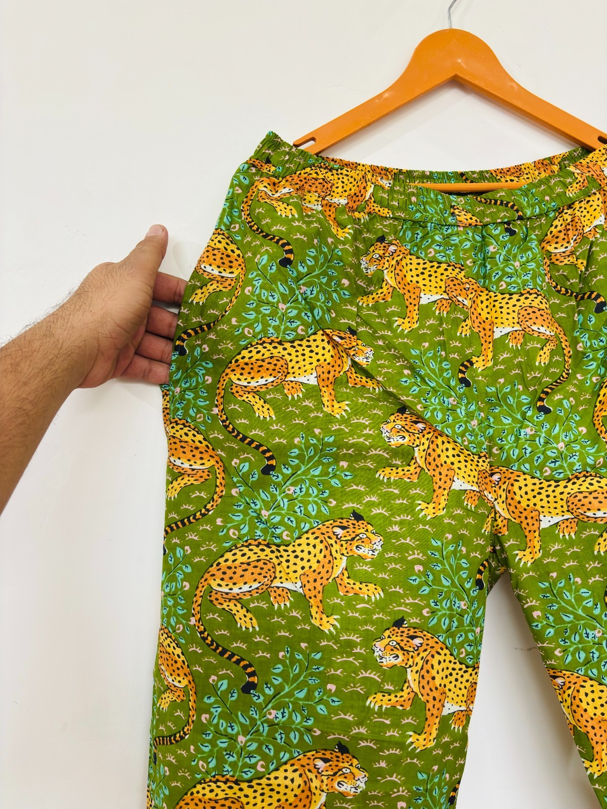 LeopardPrint Cotton Pajama Set:Summer Loungewear night wear for woman’s giftitem