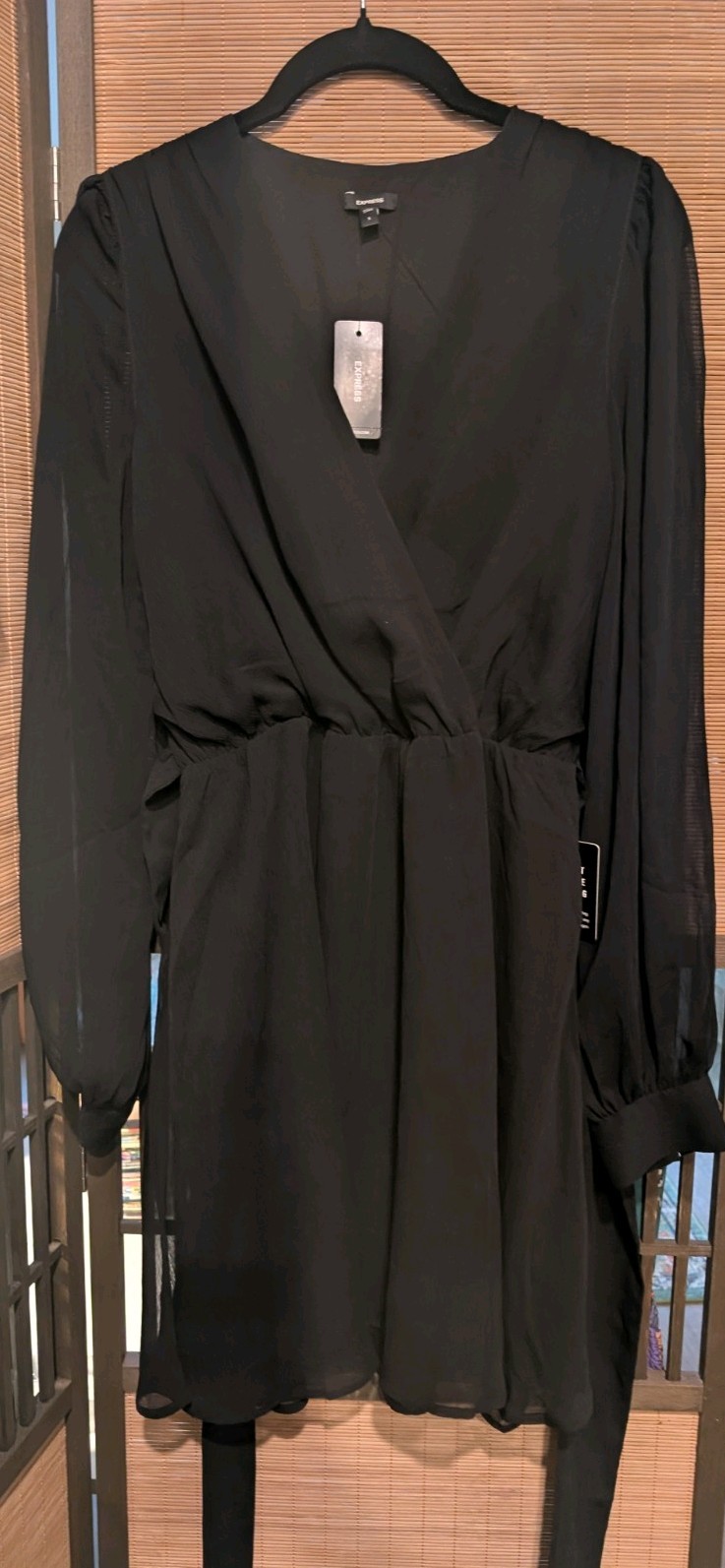 NWT Black Express Women’s Dress Small Machine Washable Original $78!