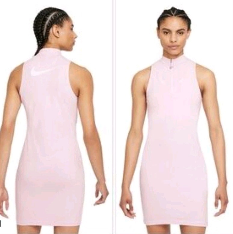 Nike Pink Sleeveless Half Zip Dress ( Women ) Size S EUC. C9