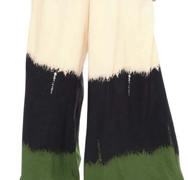 Unique Colorblock Woman’s Jumpsuit Soft Flowy Fabric SZ 14? See Measurements