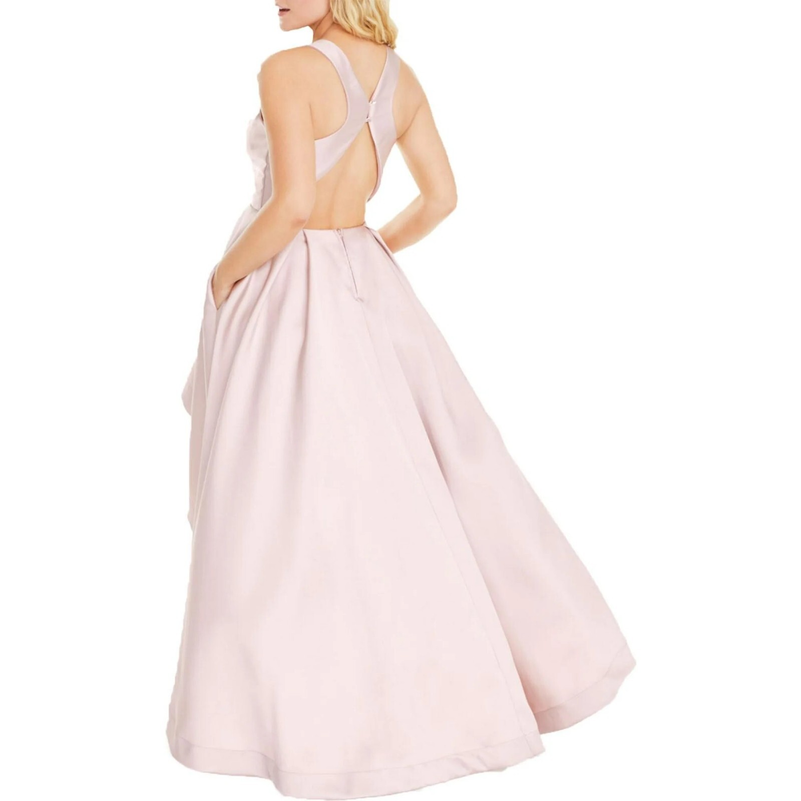 Speechless Junior 5 Dusty Rose Light Pink Sleeveless Hi Low Long Dress NWT CH84