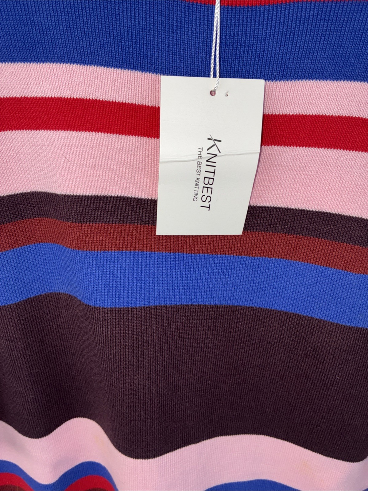KnitBest Multicolor Striped Sweater Dress Size M
