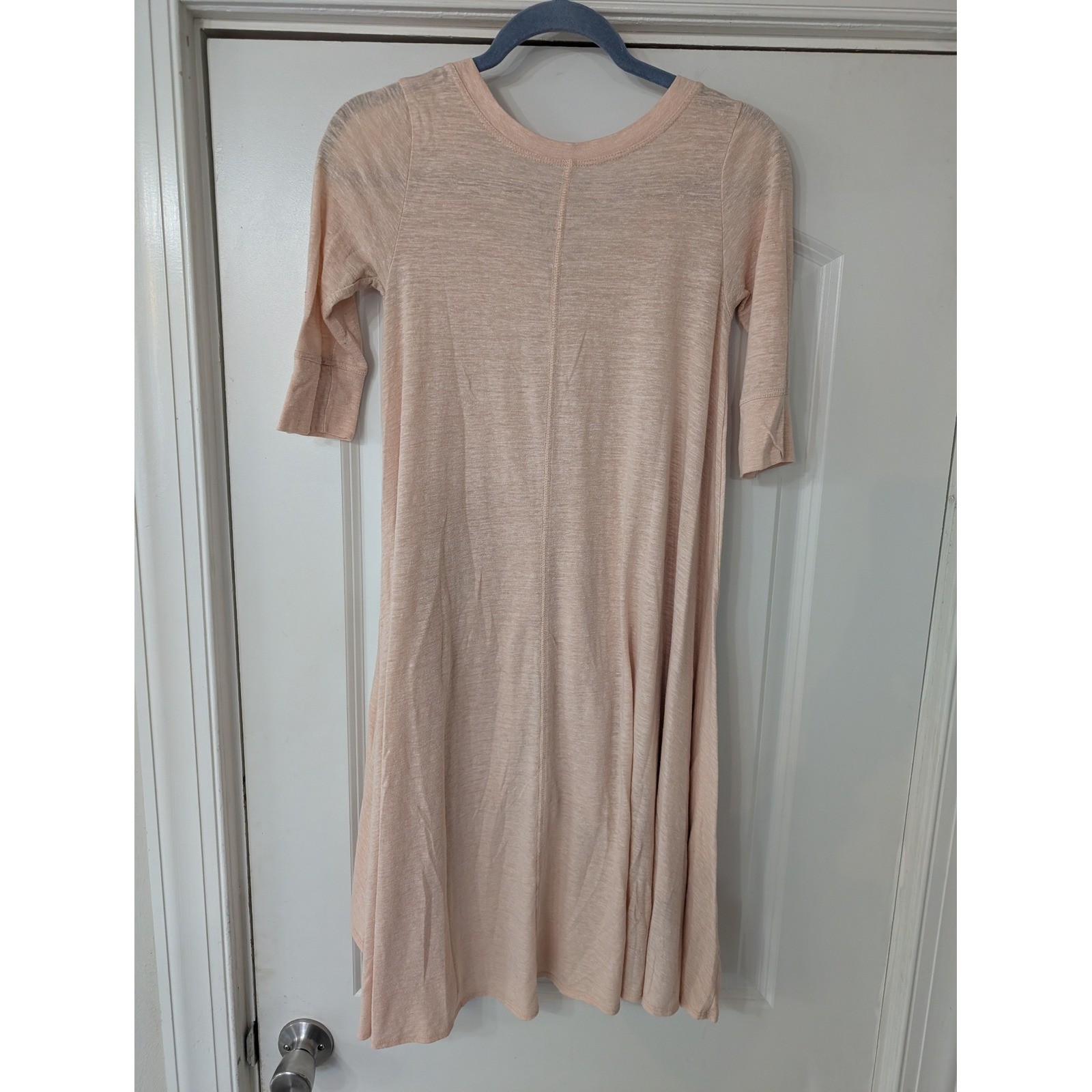 We The Free Drippy Jersey Henley Tunic High Low Mini Dress XS beachy boho