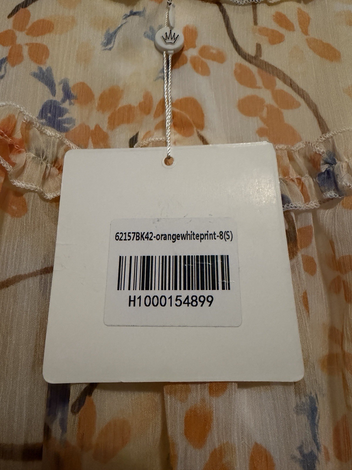 HELLOMOLLY Floral Ruffle Mini Dress Size Small NWT Open Back Cottagecore