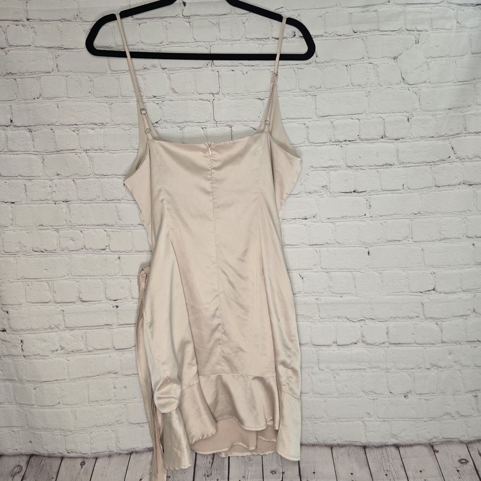 Princess Polly Cottage Hill Mini dress in Champagne Sz 8 Clean Girl Feminine