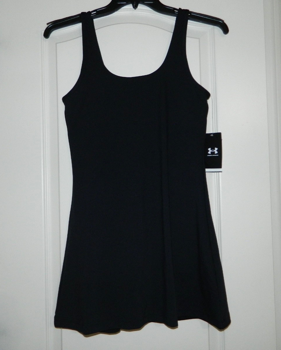 Women’s Under Armour Black Fitted Athletic Dress Size Medium-NWT