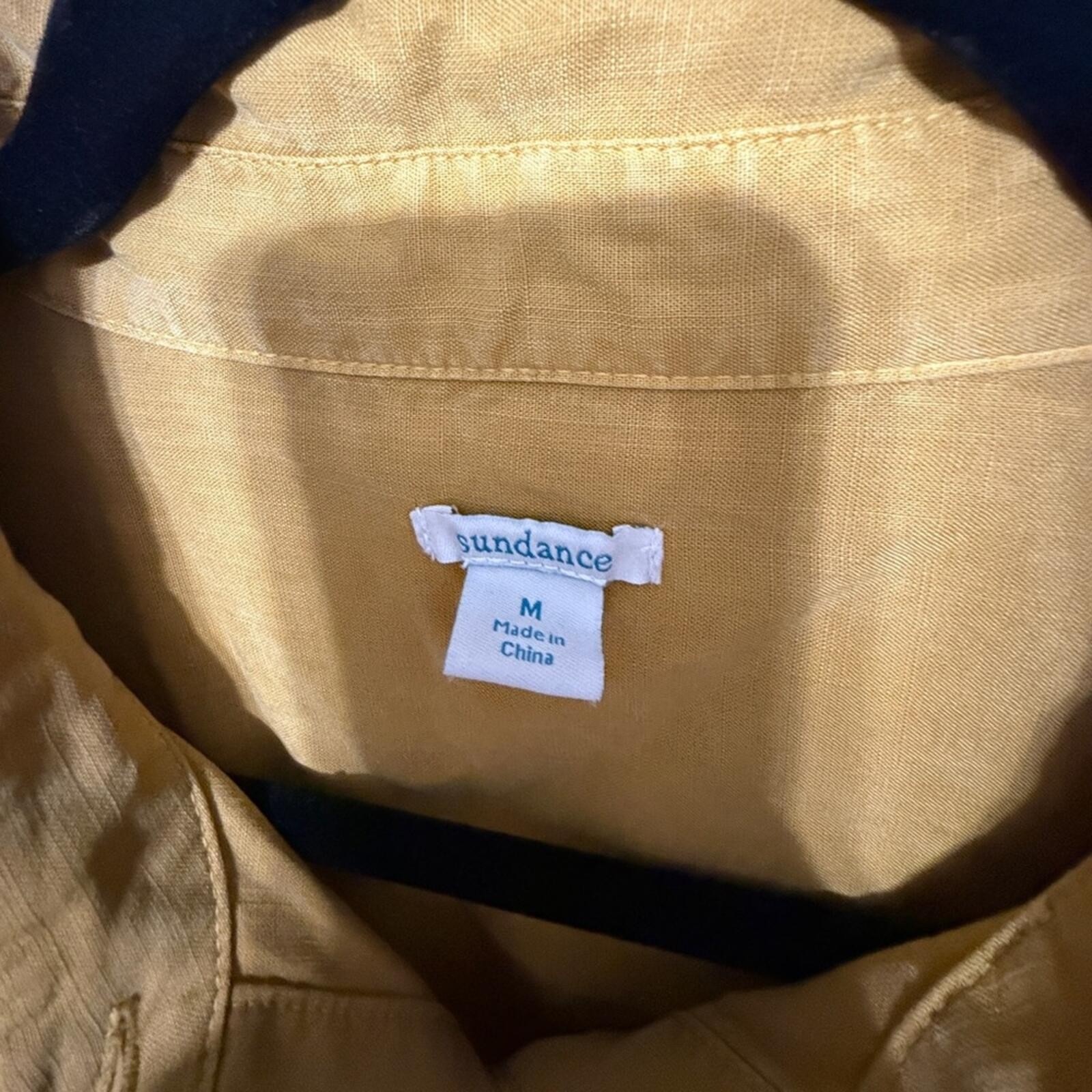 Sundance Golden Button-Up Shirtdress Med