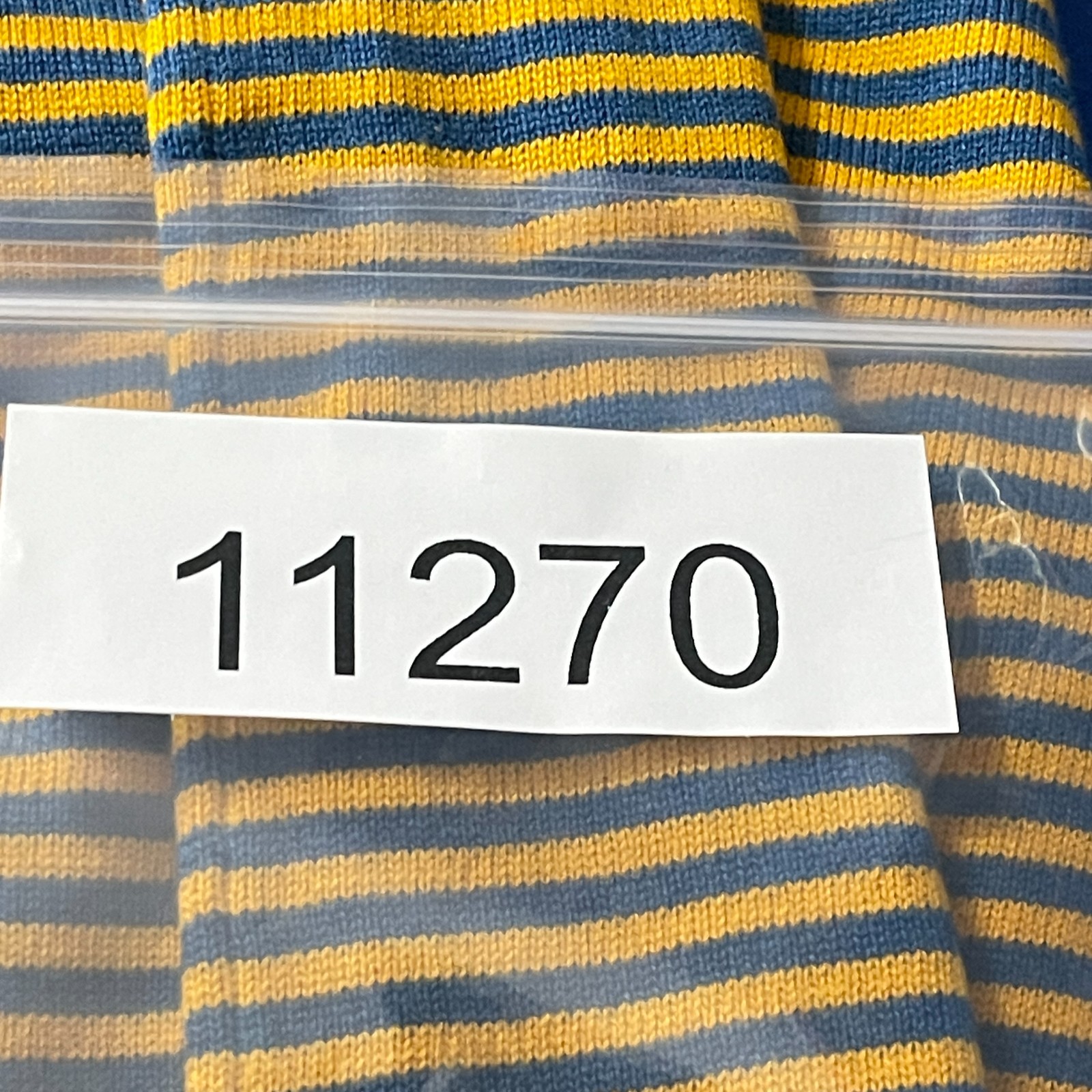 Callahan Nicky Halter Dress Womens Small Yellow Blue Stripe Knit Casual Pullover