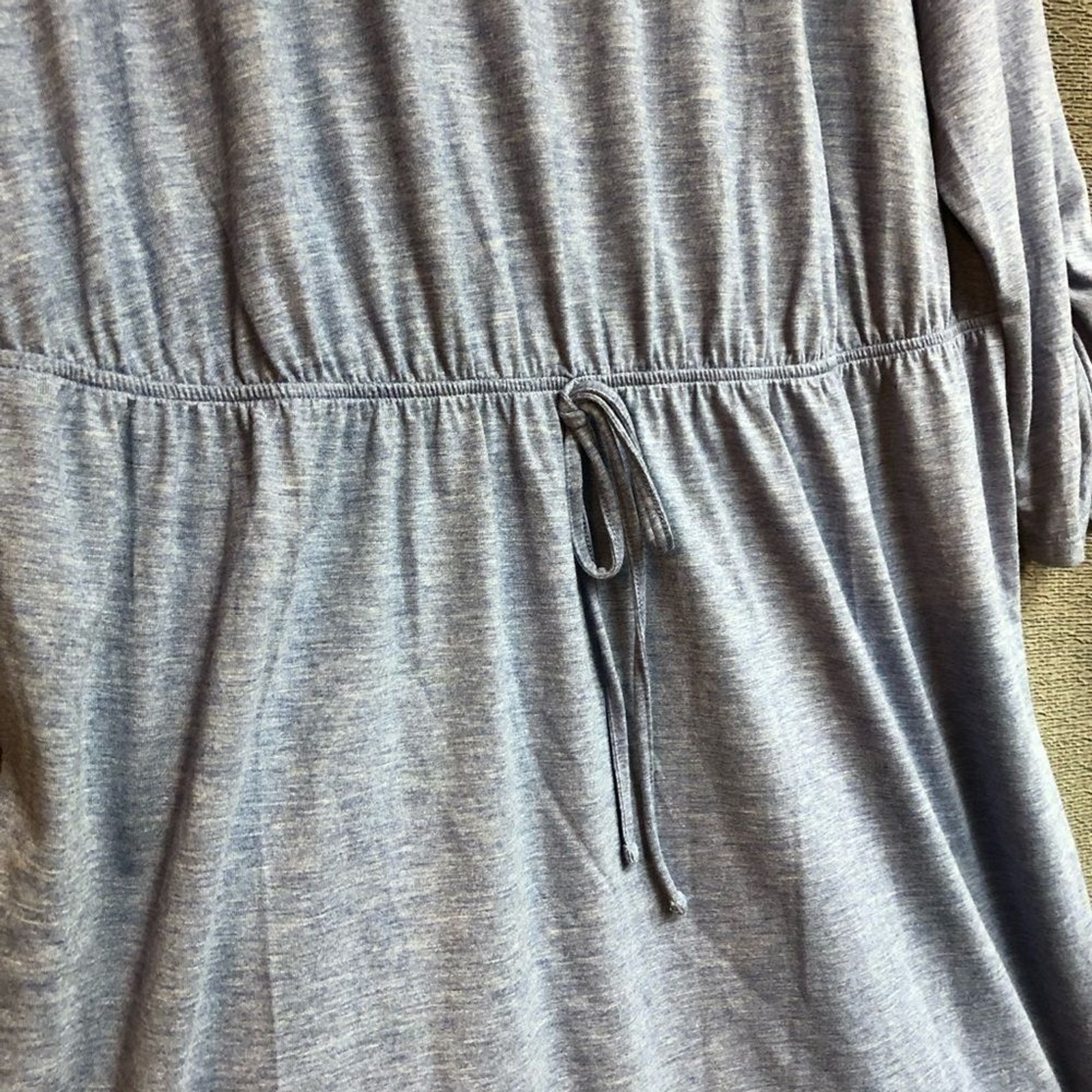 Bobbie Brooks 3X Light heather blue dress with keyhole, front and lace on back
