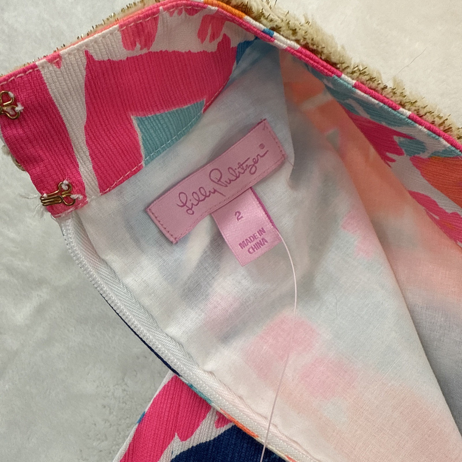 NWT $198 Lilly Pulitzer ALEXA Multi Goombay Smashed Shift Dress Womans Sz 2 New