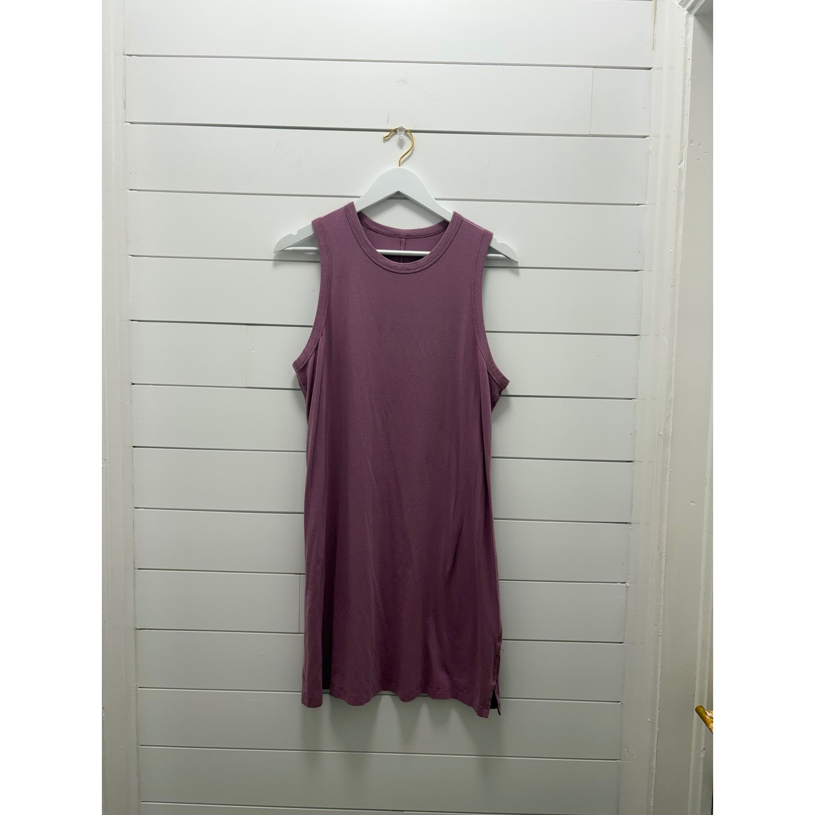 Lululemon All Yours Tank Maxi Dress Purple Womens 8 Athletic Casual