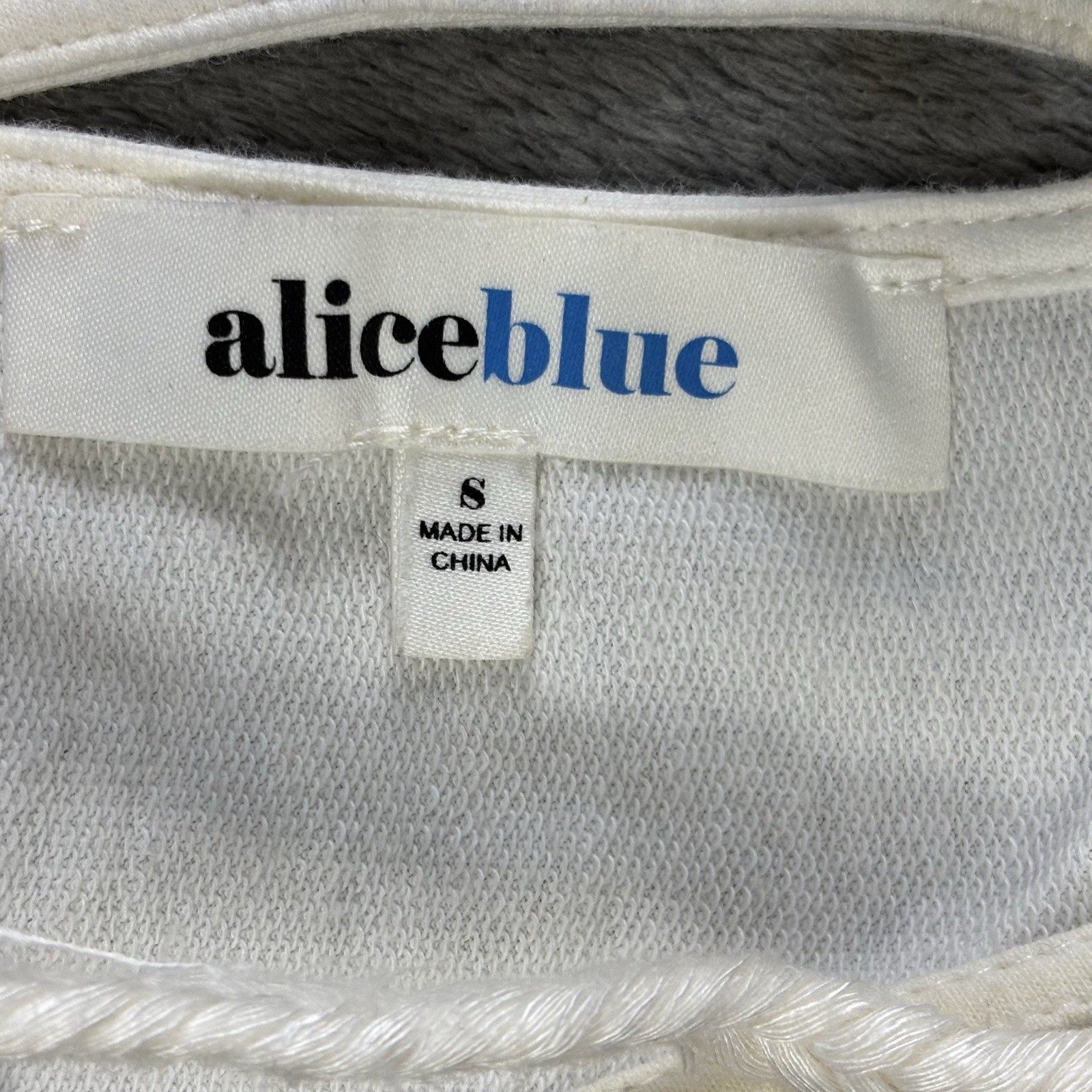 Alice Blue Tank Top Embroidered Linen Mini Dress Sz S Boho Cottage Core Peasant