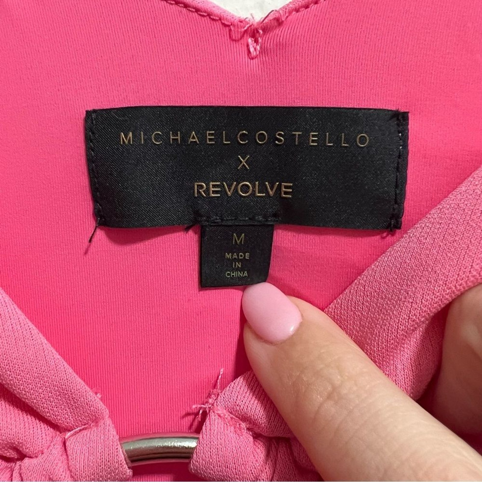 Michael Costello X Revolve Kurt Cutout Mini Dress In Pink SIZE M