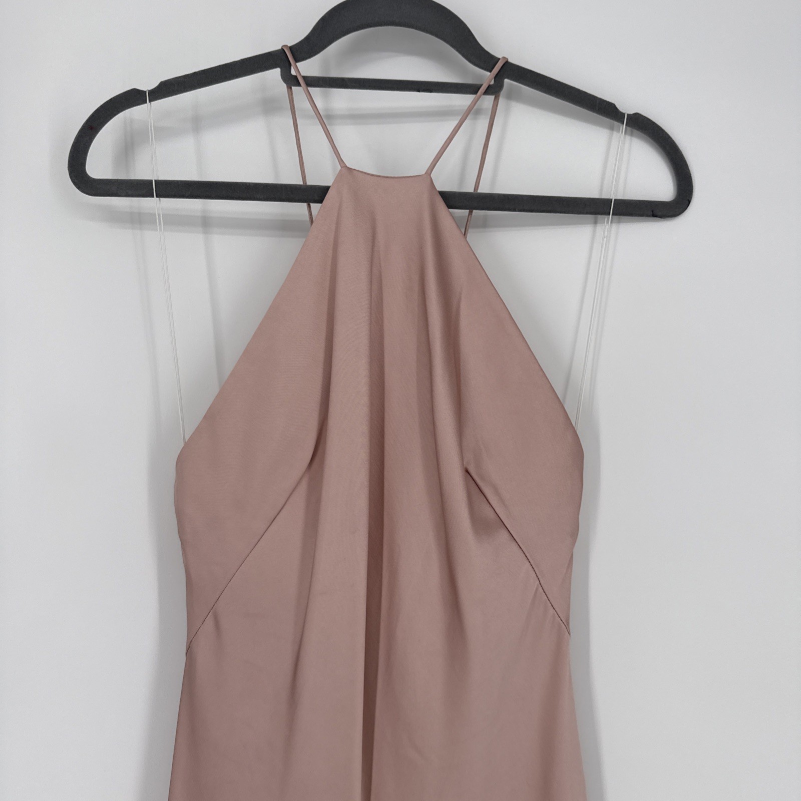 Significant Other Size US 2 Vienna Satin Blush Pink Slip Midi Dress New Flaw