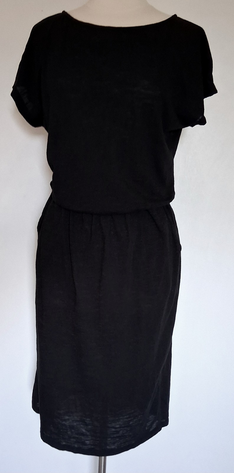 Nordstrom Rack Black Slip On Lightweight T Shirt Dress W/ Pockets Medium