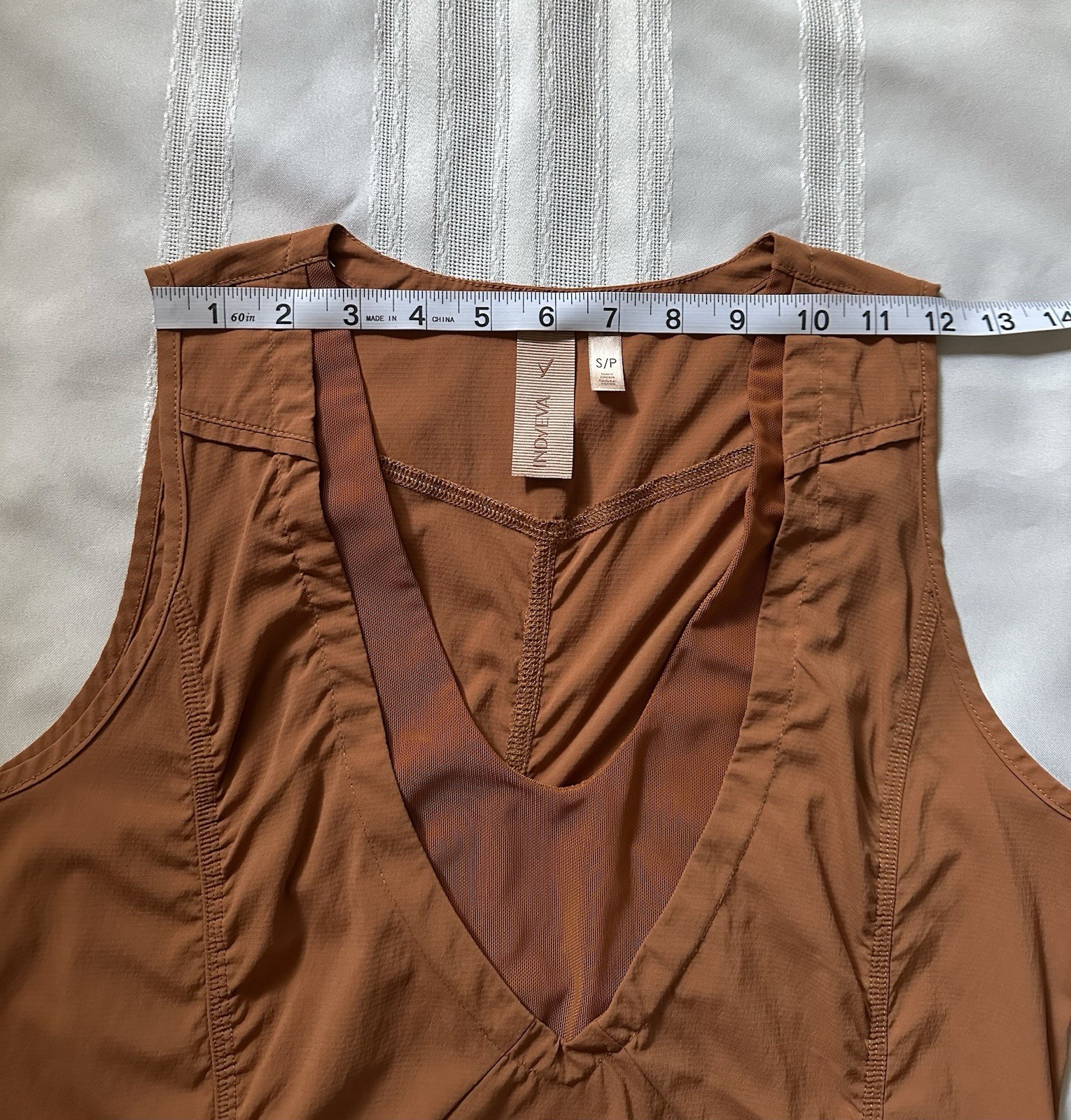 Indyeva Liike Dress Size S Rust Copper Orange / Terracota Hiking Athleisure EUC
