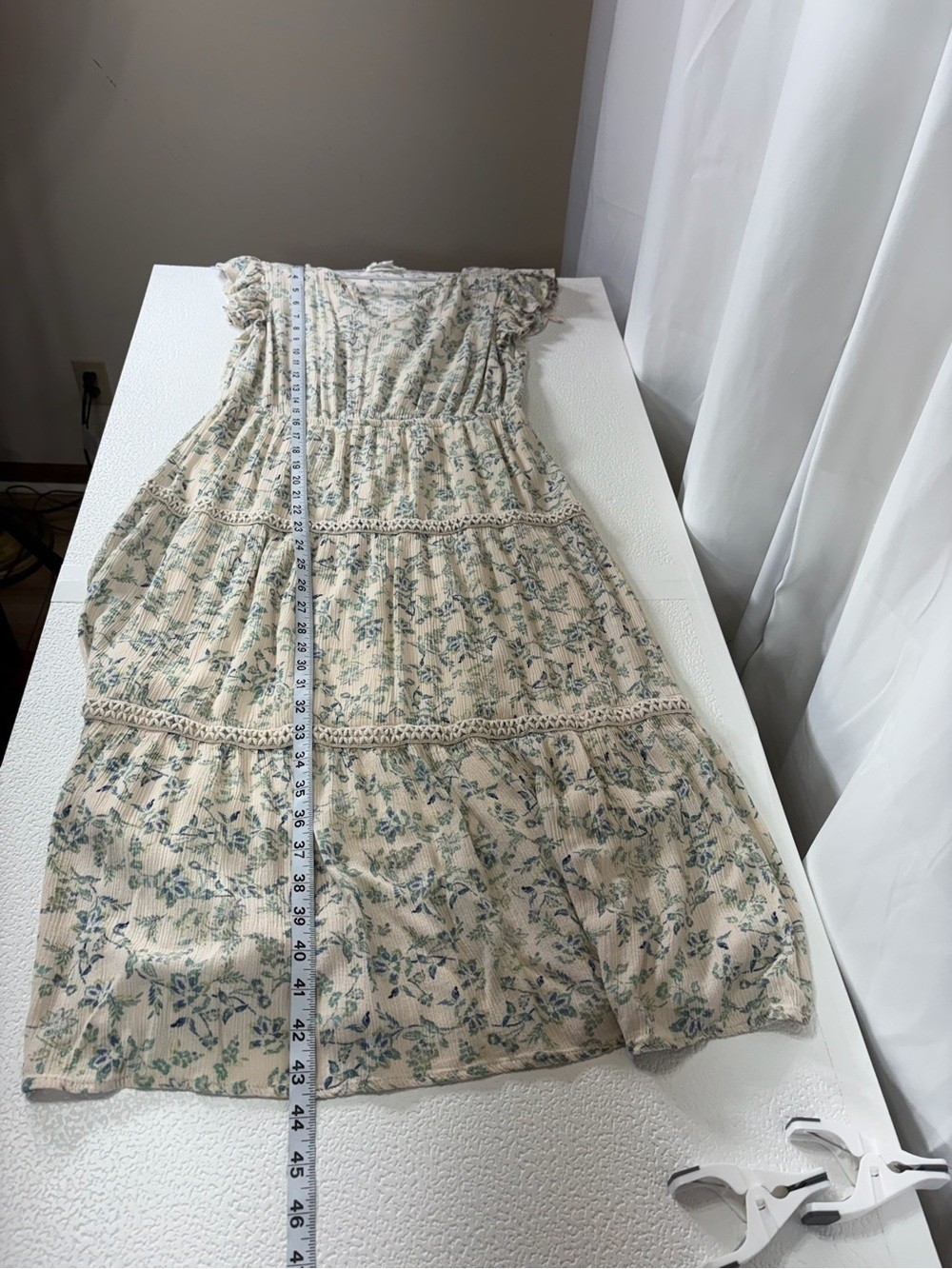 Lucky Brand Floral Rayon Blend Midi Dress Medium 3290