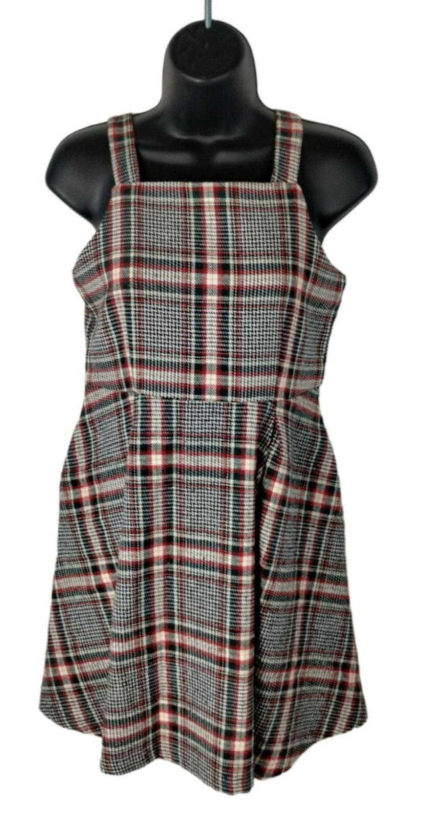 Copper Key Juniors Size Large Warm Polyester Black and Red Plaid Jumper New