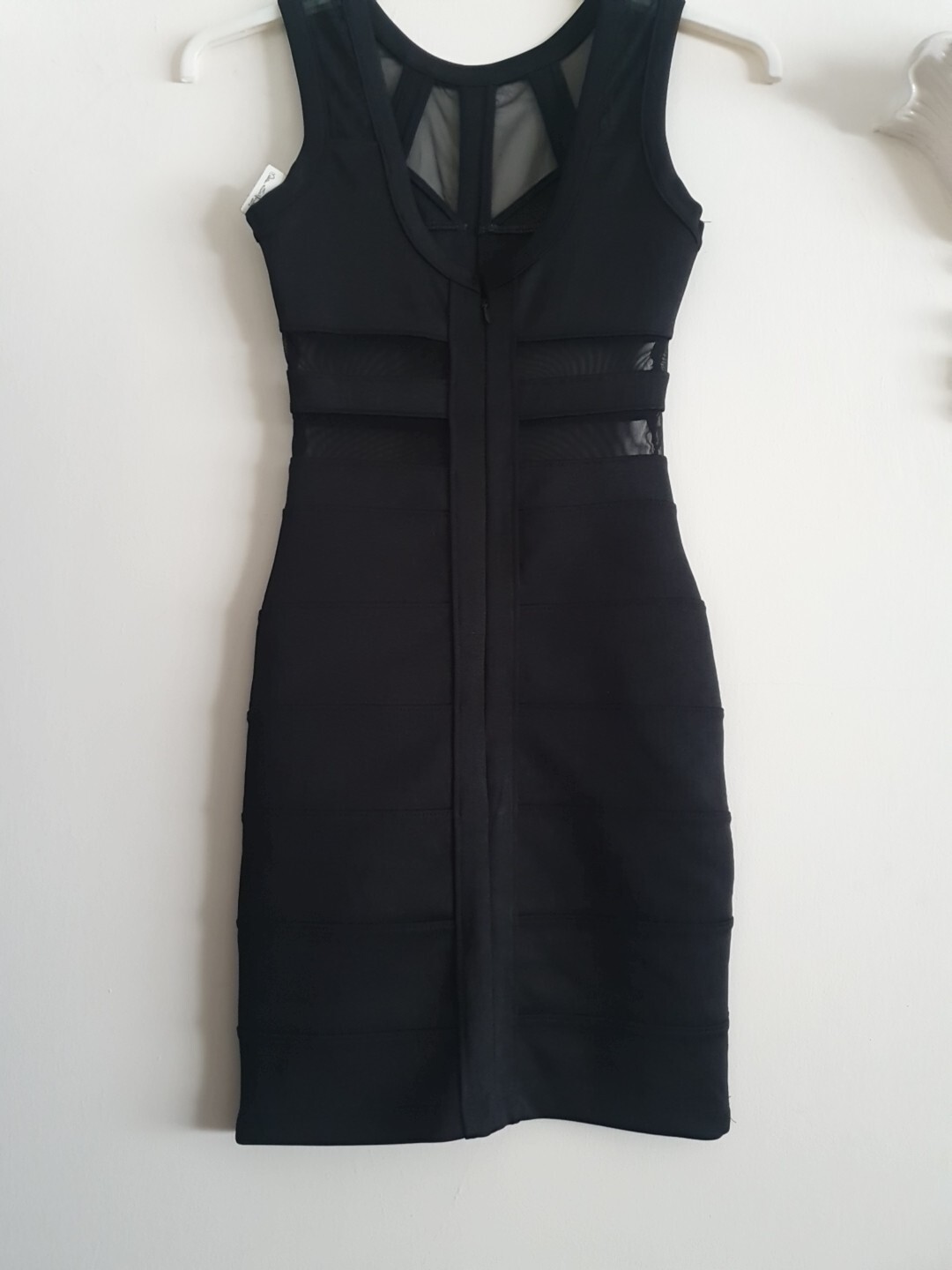 Miss Selfridge Black Bodycon Dress Size 6 £45