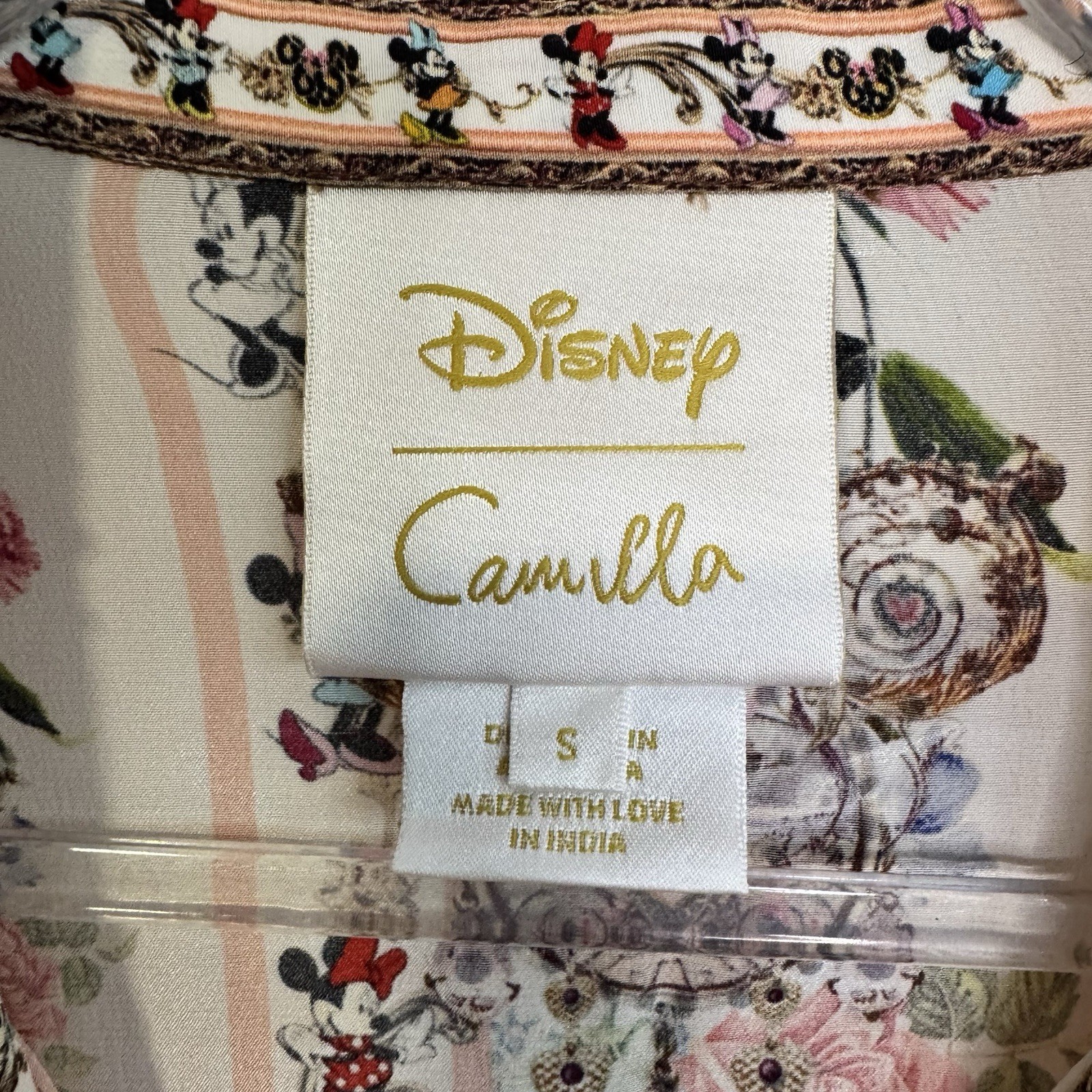 Camilla Minnie Magic Forever Dress Size Small S Tiered Mini Disney Floral