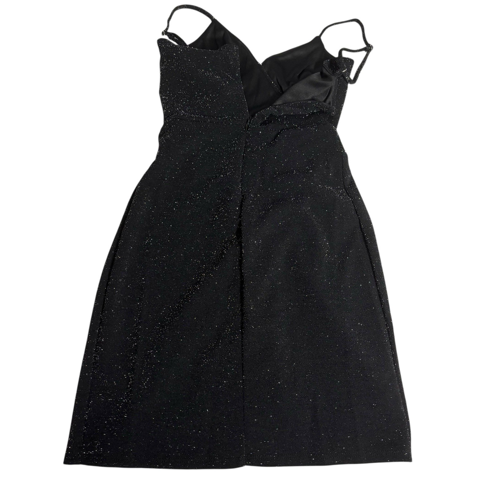 Altar’d State Black Metallic Sleeveless Mini Dress Size XXS Glam Sexy Holiday
