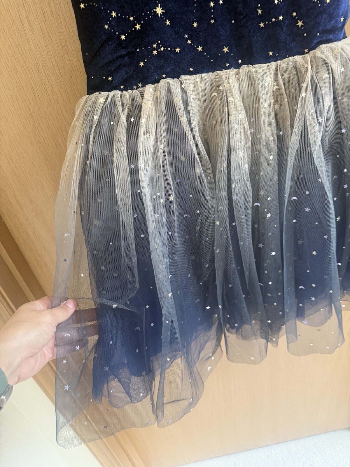 Navy Starburst Tulle Party Dress