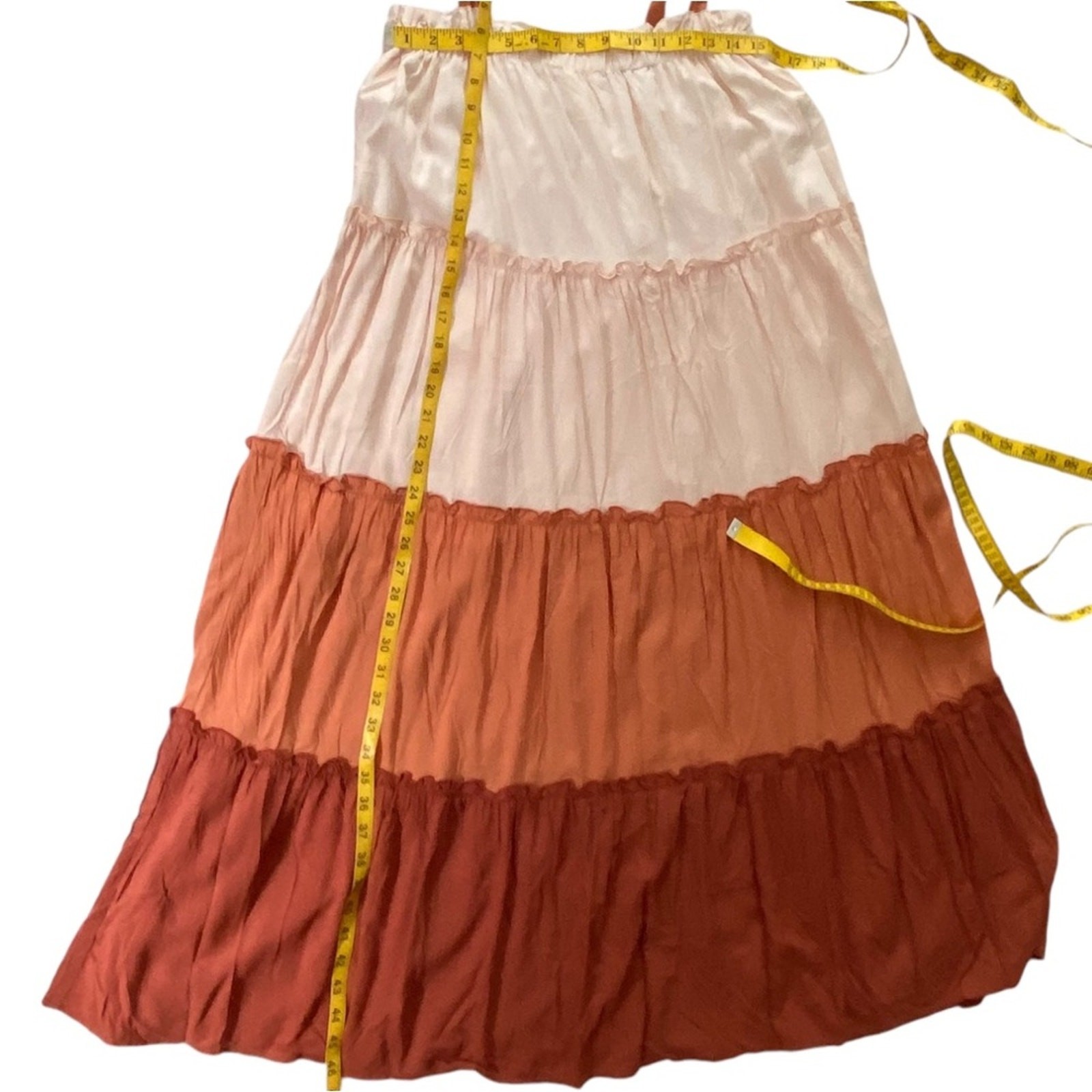 Large Dress Midi Boho Dress Bohemian Maxi Resort Cruise Terra Cotta Vacation