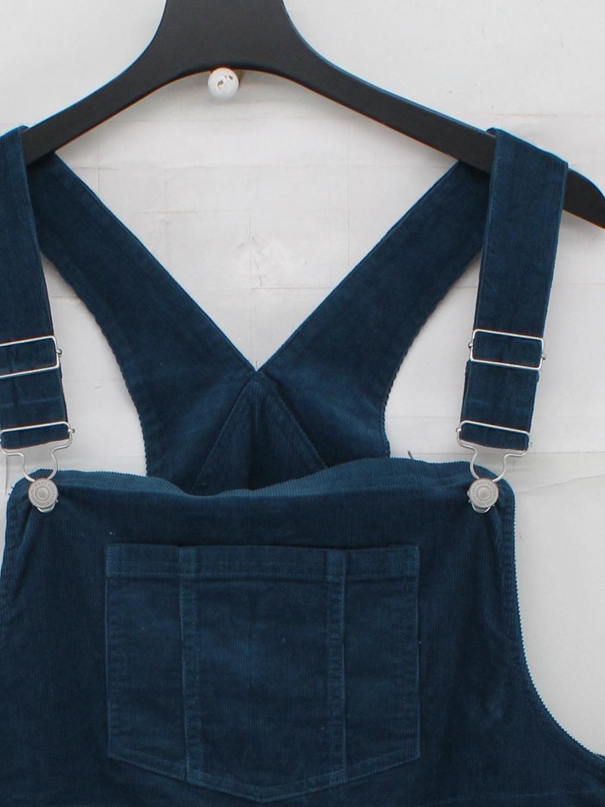 White Stuff Pinafore/Dungaree Midi Dress UK20 in Blue
