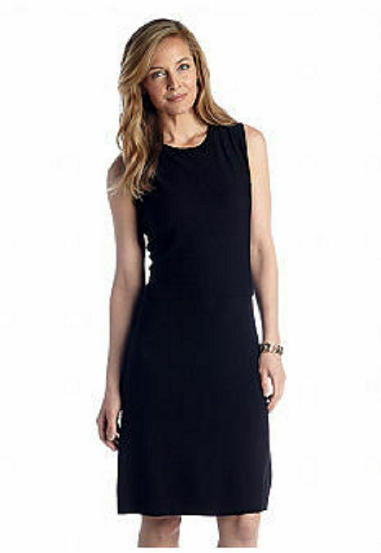 MEW JONES NEW YORK BLACK CAREER SHEATH DRESS SIZE L $109