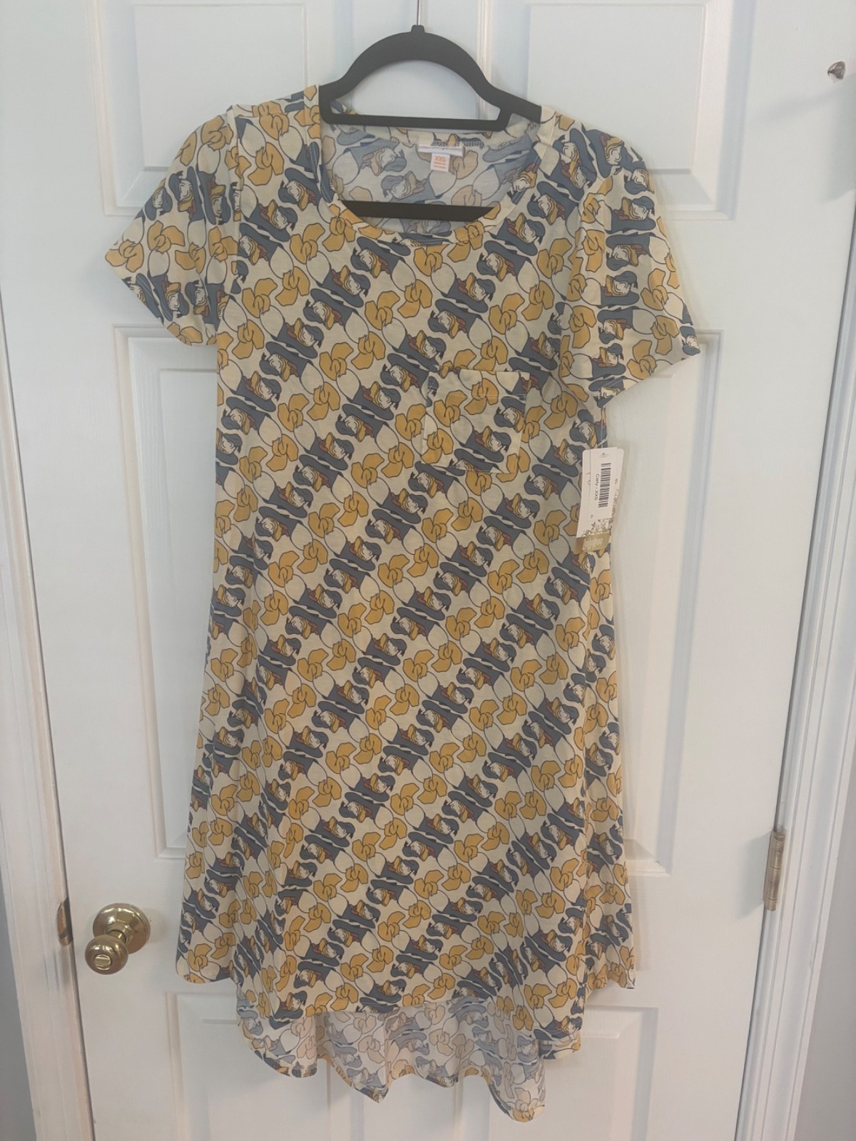 LuLaRoe NWT carly dress xxs Donald Duck Disney Collection