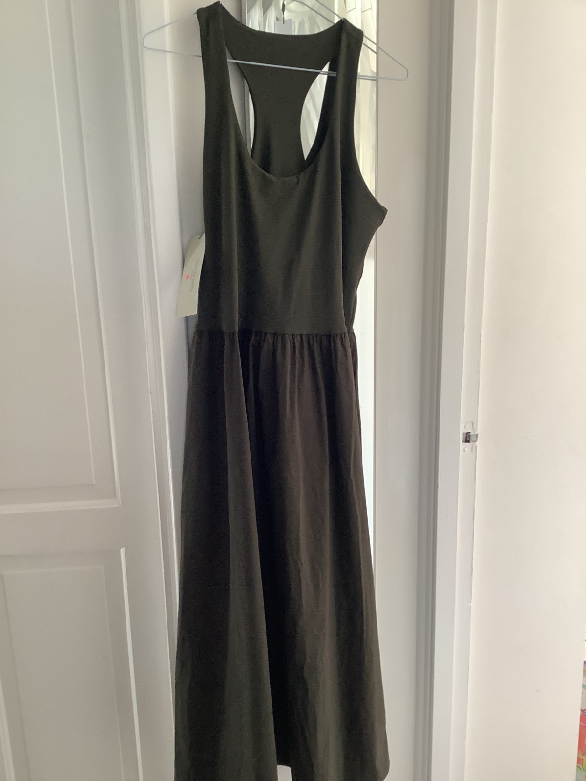 New Sweaty Betty Explorer Ribbed Racer Midi Dress L RRP £100 Current