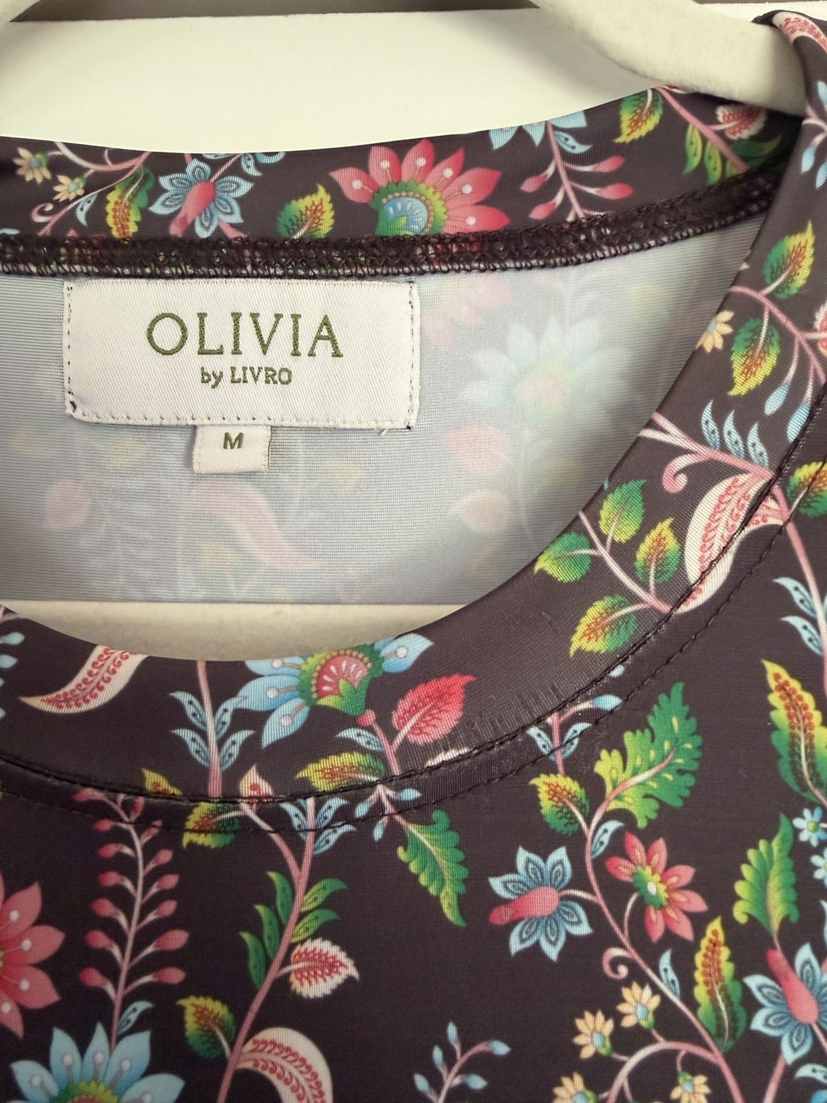Olivia by Livro Long Sleeve Printed Maxi Dress Women’s Size Medium