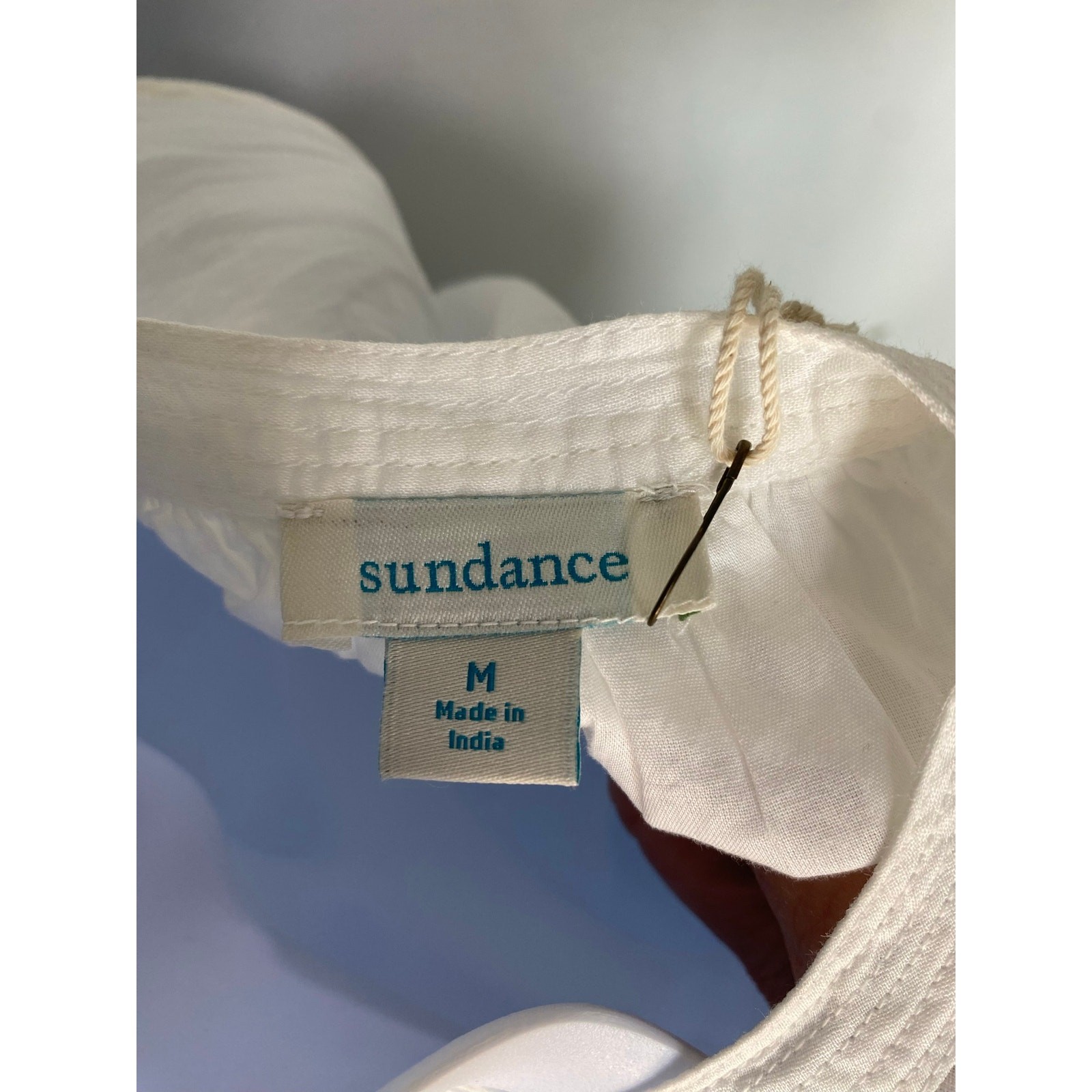 European Summer NWT SUNDANCE Verity Maxi Dress Stitch Tonal Embroidery Size M