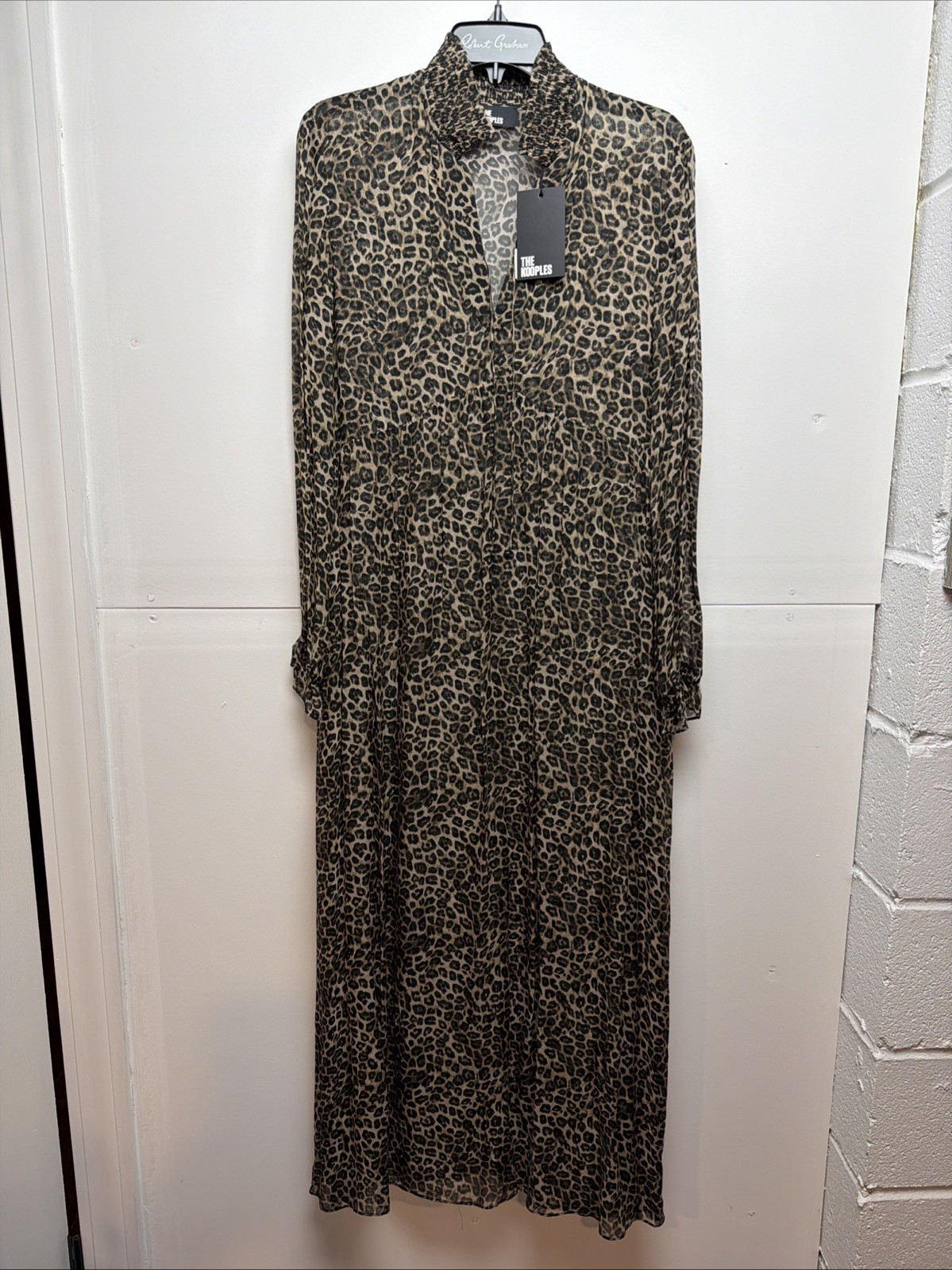 The Kooples Women’s Classic leopard Print Designer Maxi Dress Size 1 Us size S