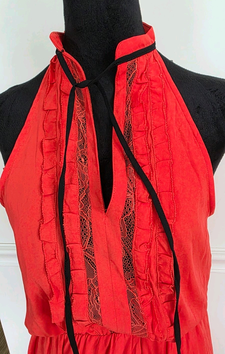 Strut & Bolt Red Prom / Wedding Guest Long Dress Size Medium