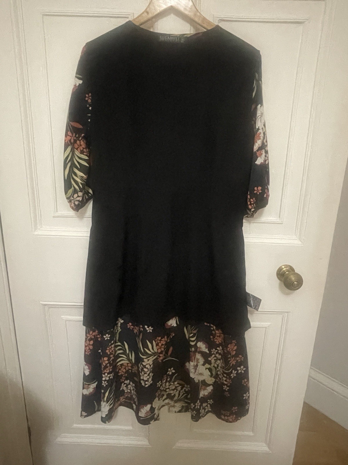 Sugarhill Flattering Fit&Flare Lined side zip Dress Woman 14 Excellent Condition