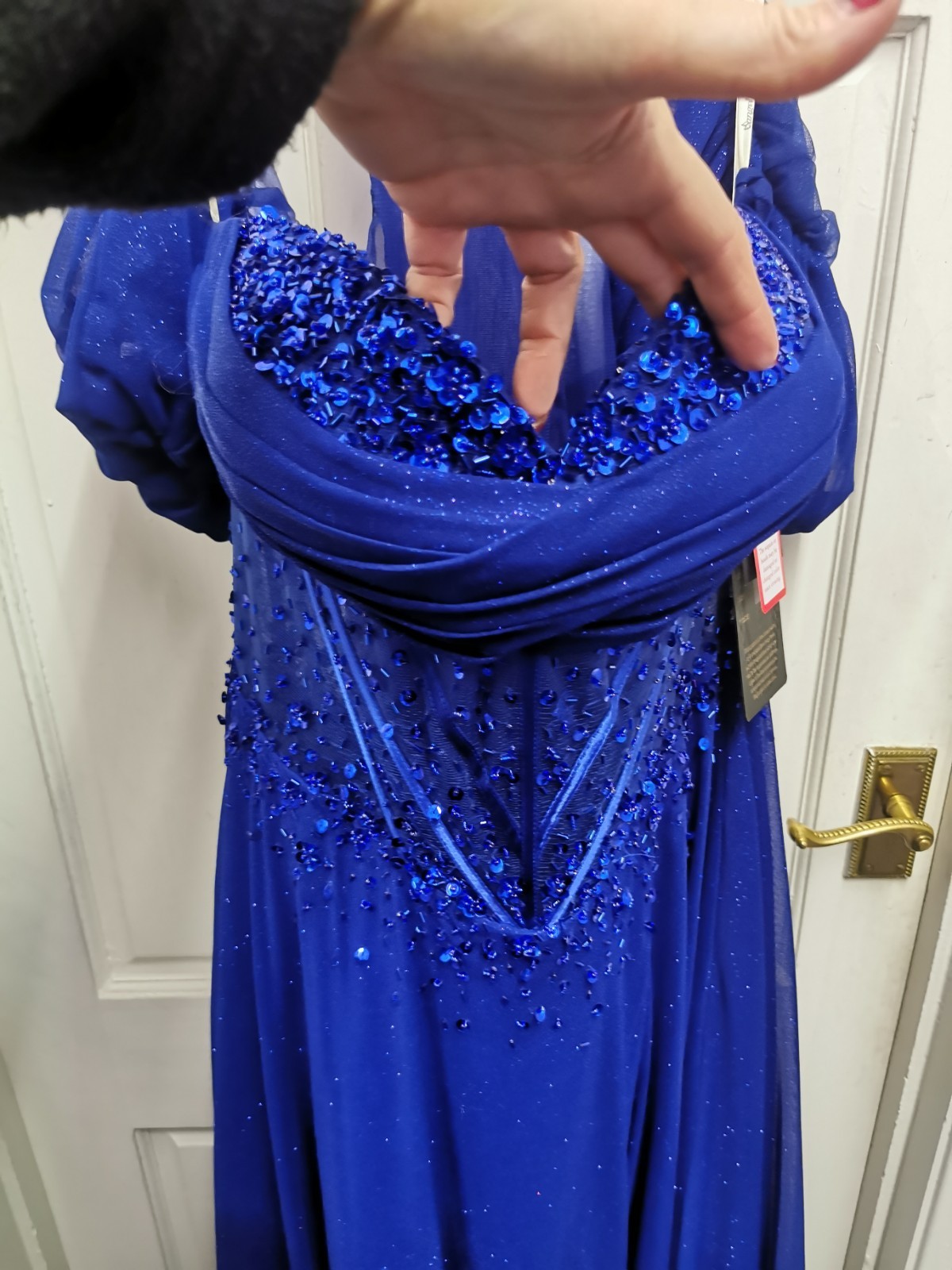 Angel Forever Af4644 size 16 Royal blue Evening dress Jersey NWT