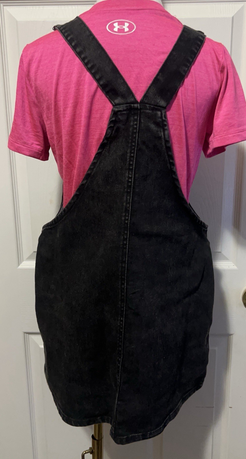 Overall Dress Or Jumper No Bounderies Women’s Black Denim S(3-5) New