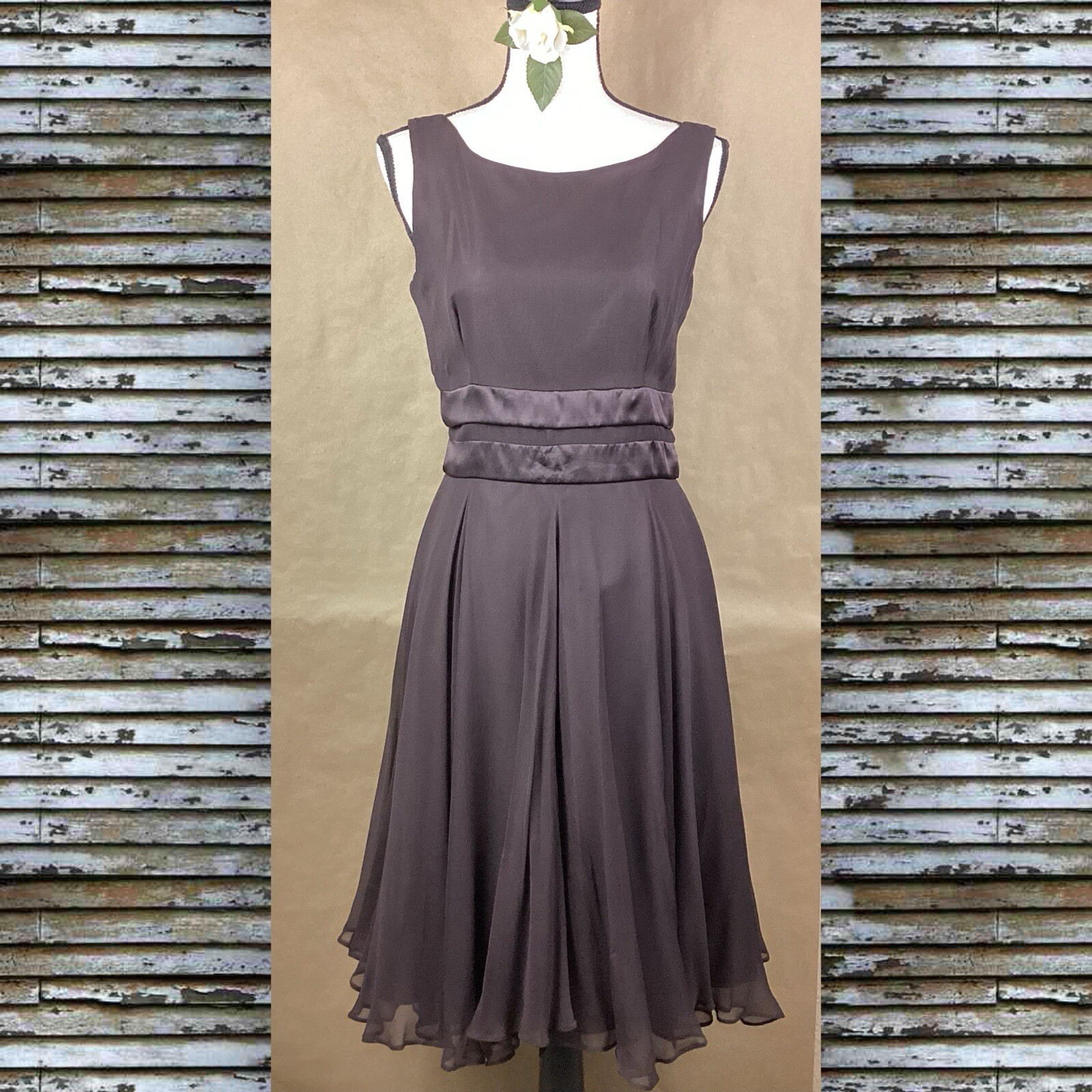 Mix it Vintage Silk Party Flowy Dress BABY Dirty Dancing Style Women’s Size 6