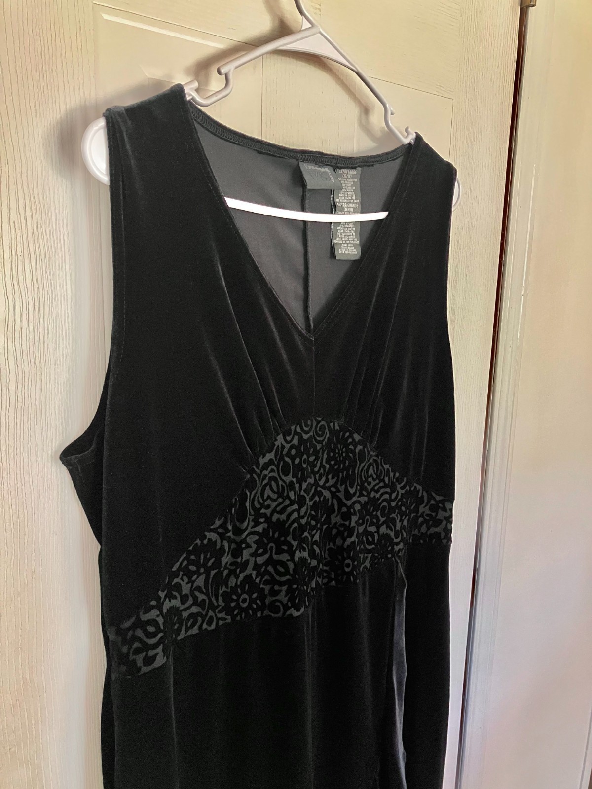 Vintage velvet burnout asymmetric midi dress goth punk fairygoth retro grunge