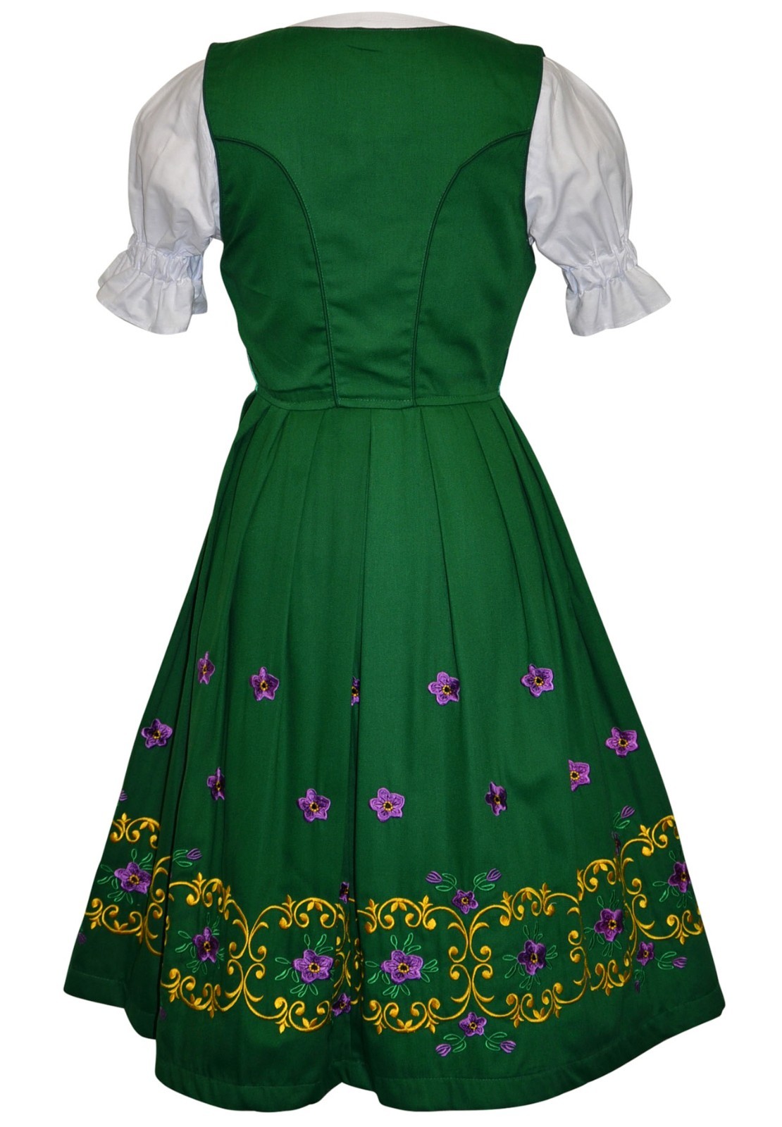 2XL 24 Elegant German Dirndl Dress EMBROIDERED Oktoberfest COMPLETE SET 3 Pcs