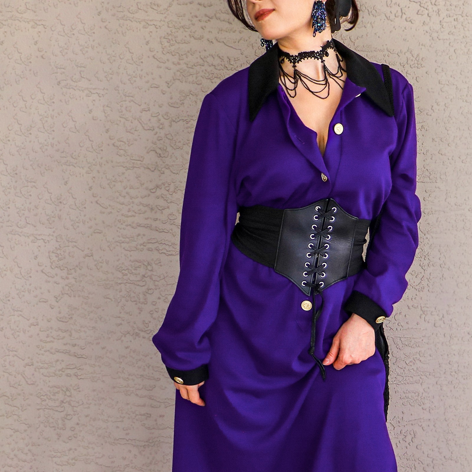 Vintage 80’s Amato Purple Midi Dress Deadstock – Power Witch Vibes