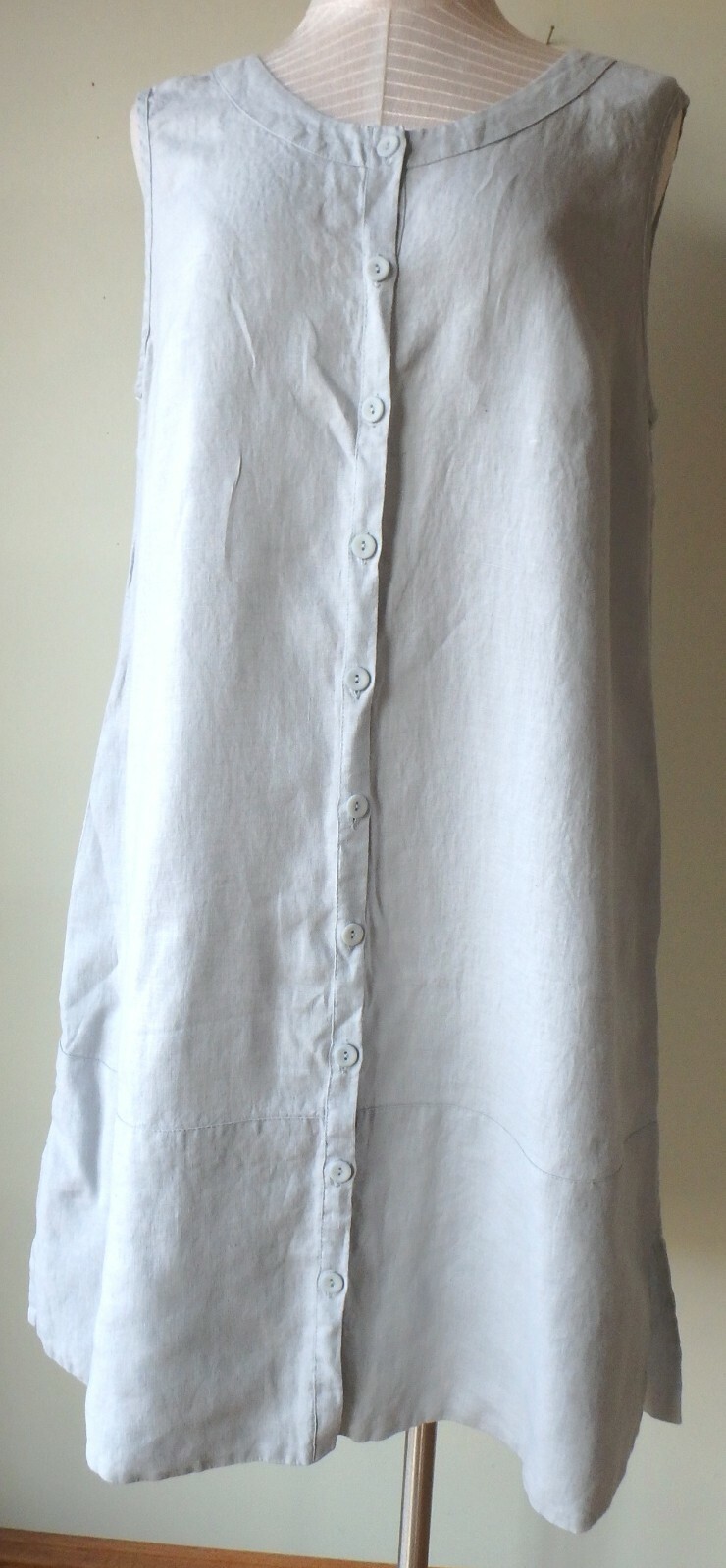 FLAX Designs LINEN DRESS 1G & 2G NWT Marigold Layer GREY
