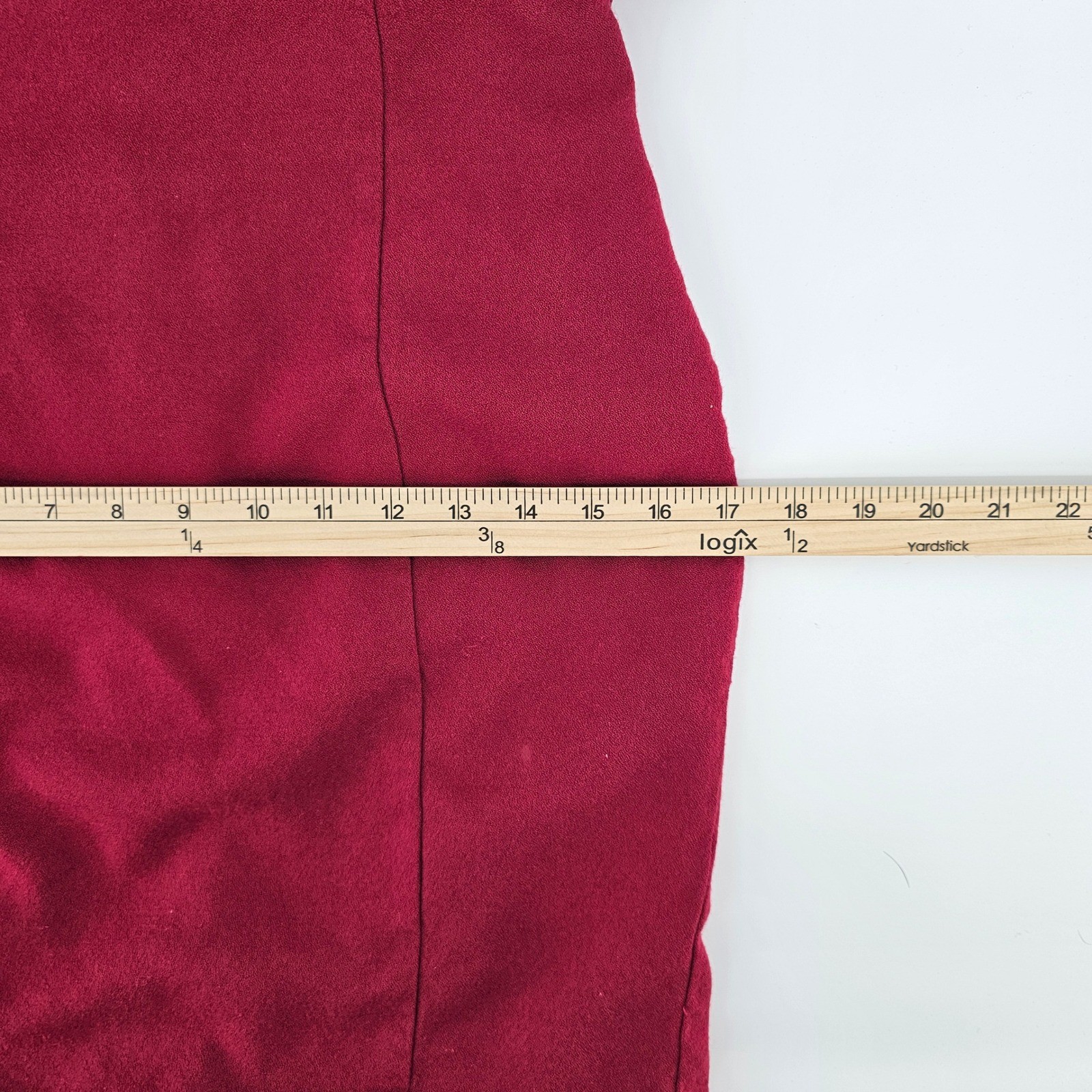 The Limited Sheath Dress Womens Size 8 Burgundy Rayon Wool Blend Sleeveless