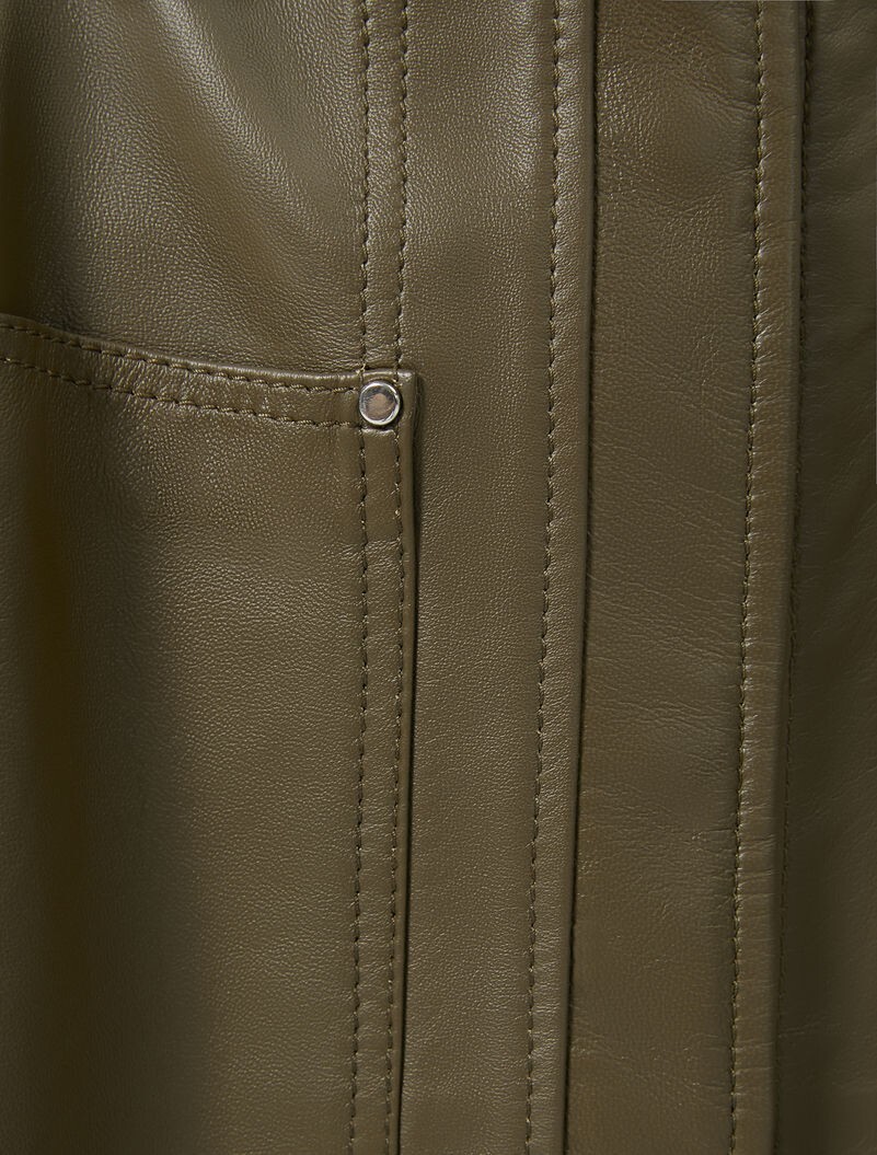 🌟 Sportmax by MAX MARA Nappa LEATHER Dress Usa2_ It36_ De32_ Uk4_ Fr34