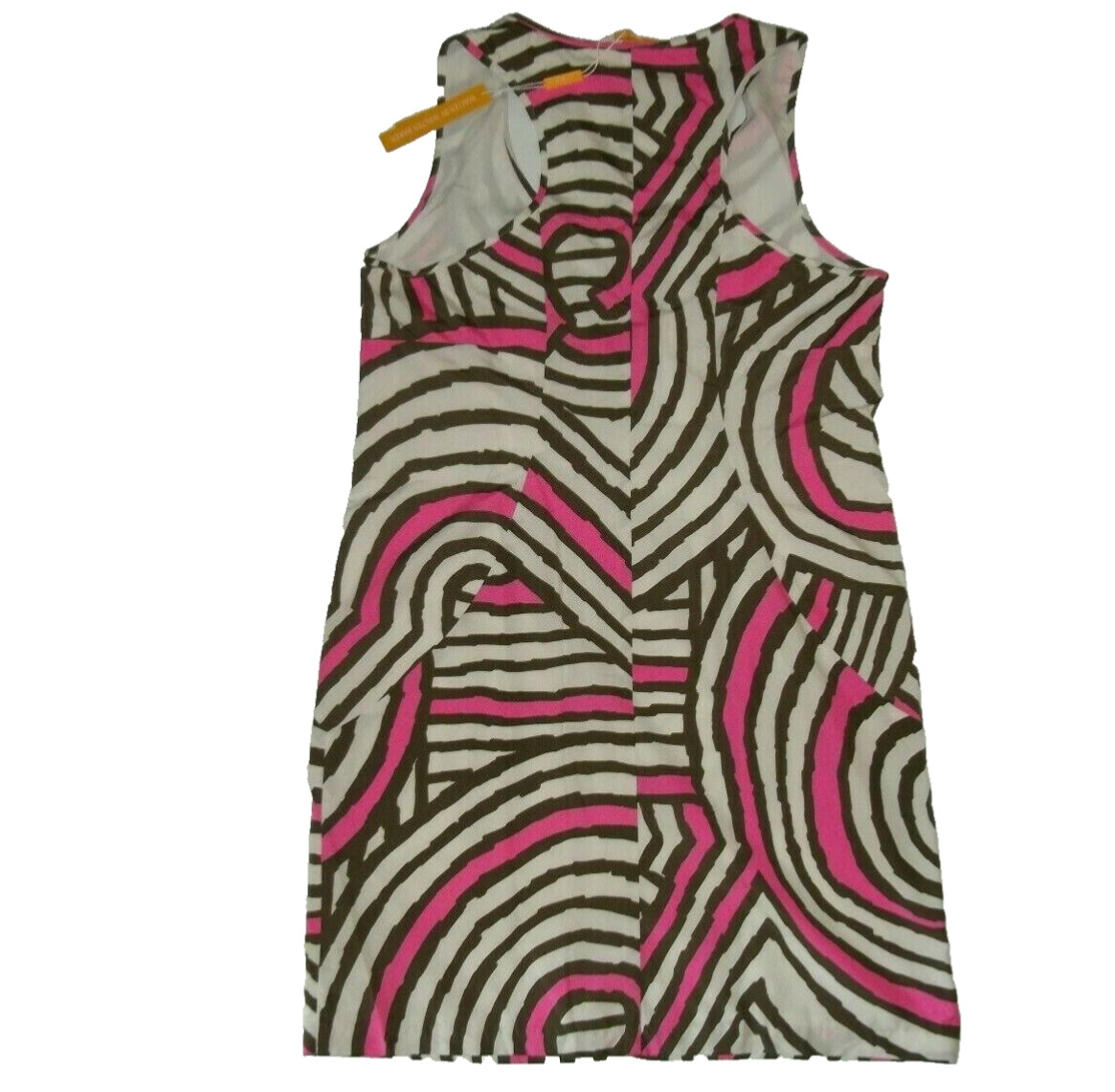 WALTER BAKER Exposed Zipper GEO Design SLEEVELESS Lined DRESS Womens SMALL NEW