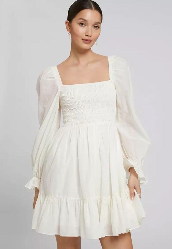 Women & Other Stories Dress White Cotton 36 #3HEH